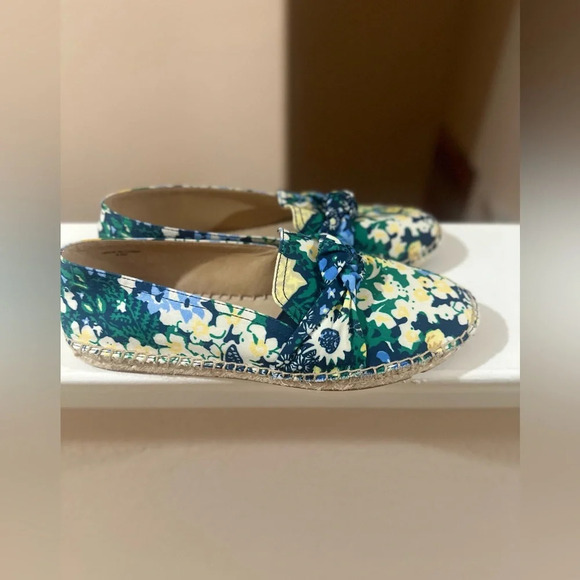 Women’s TALBOTS Izzy Knot Detail Espadrilles Blue Green. Size 8.5. - Picture 6 of 8
